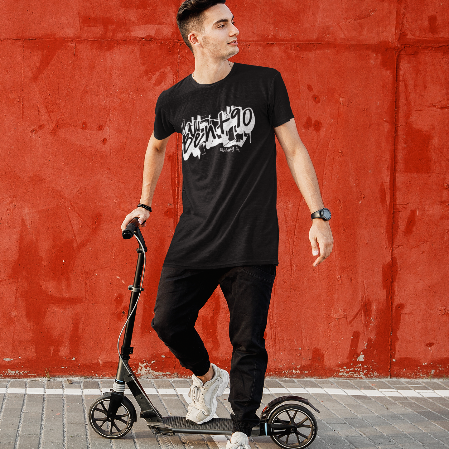 Bent90 Urban Graffiti Men's Graphic Tee